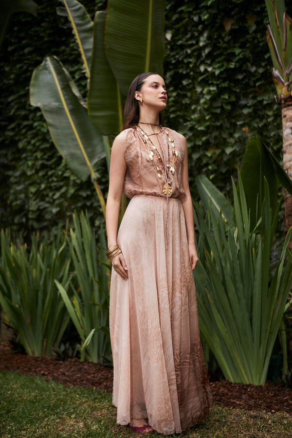 SoAllure Peach Mirage Dress