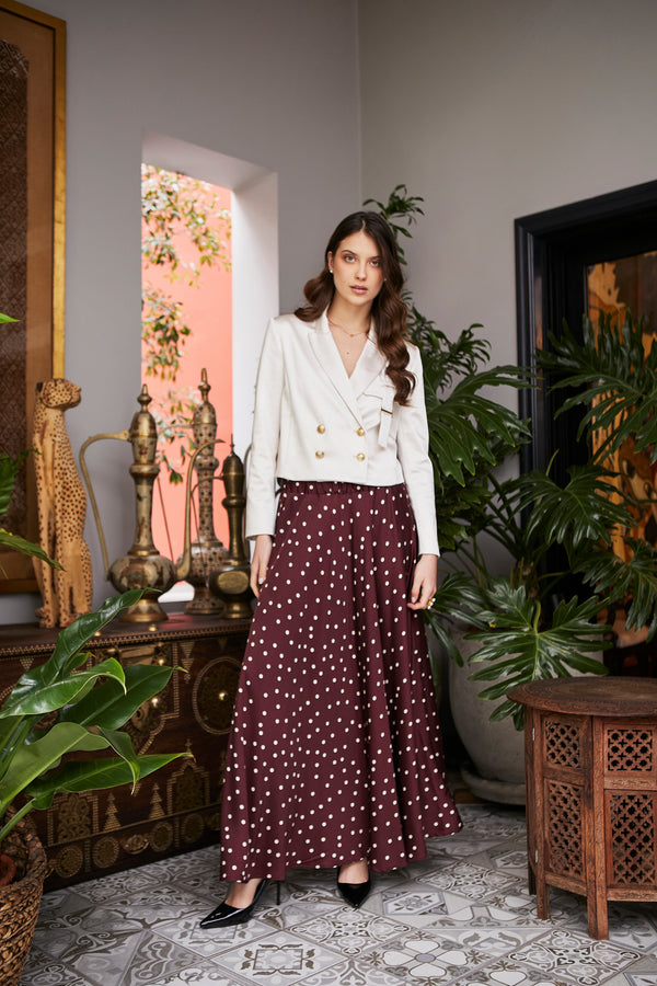 Efi D'angio Polka Dots Skirt