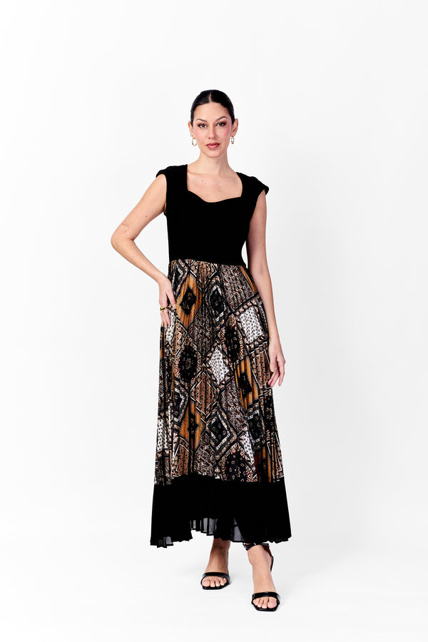 Gracia Boho Pleated Dress