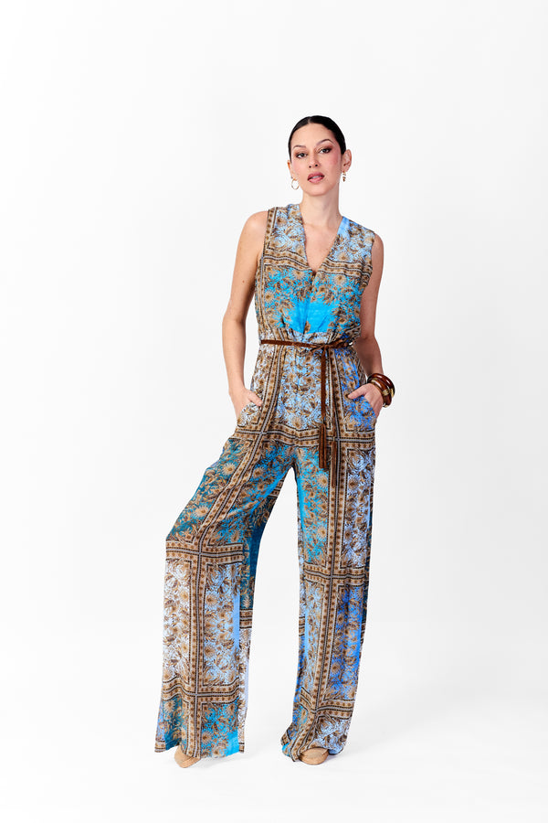 Paisley Lotus Jumpsuit