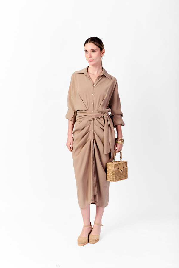 Clothé Cotton Tie Dress